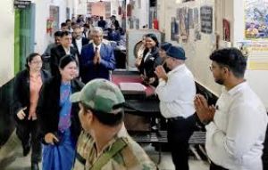 न्यायमूर्ति द्वारा किया गया जिला न्यायालय दुर्ग का वार्षिक निरीक्षण