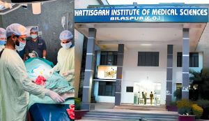 सिम्स में ऑपरेशन के दौरान सोनोग्राफी की मदद से निकाले गए लोहे के चार तार 