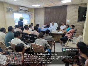   अपर आयुक्त स्वास्थ्य ने जोन 1, 4, 6,7 में ली सफाई कार्य की समीक्षा बैठक  