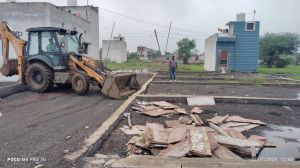  निगम  ने विंध्यनगर में लगभग 3 एकड़ निजी भूमि पर की गई अवैध प्लाटिंग पर लगायी रोक  