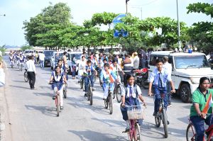 हर घर तिरंगा अभियान के तहत तिरंगा साइकिल रैली का भव्य आयोजन हर घर तिरंगा अभियान के तहत तिरंगा साइकिल रैली का भव्य आयोजन