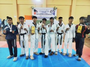  एकलव्य खेल अकादमी के ताइक्वांडो खिलाड़ियों का नेशनल में चयन