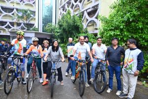 सायकलोथान 2025 अंतर्गत सायकल रैली सायकलोथान 2025 अंतर्गत सायकल रैली