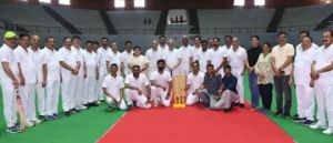  हाई कोर्ट के न्यायाधीशों व बार एसोसिएशन सदस्यों के मध्य मैत्री क्रिकेट मैच का आयोजन 