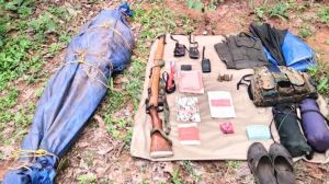 कांकेर जिले में सुरक्षाबलों के साथ हुई मुठभेड़ में एक नक्सली मारा गया कांकेर जिले में सुरक्षाबलों के साथ हुई मुठभेड़ में एक नक्सली मारा गया