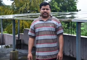   भुनेश देवांगन के घर का छत बना सूर्यघर