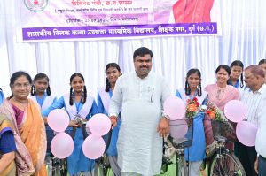 शिक्षा मंत्री श्री गजेंद्र यादव ने सरस्वती साइकिल योजना के तहत 55 छात्राओं को किया साइकिल वितरण शिक्षा मंत्री श्री गजेंद्र यादव ने सरस्वती साइकिल योजना के तहत 55 छात्राओं को किया साइकिल वितरण