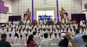  एमबीबीएस बैच 2025-26 का वाइट कोट सेरेमनी एवं इंडक्शन डे सम्पन्न