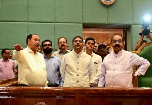 उप मुख्यमंत्री अरुण साव ने विधानसभा भवन के लोकार्पण की तैयारियों का किया निरीक्षण उप मुख्यमंत्री अरुण साव ने विधानसभा भवन के लोकार्पण की तैयारियों का किया निरीक्षण