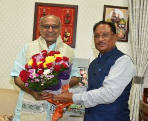 उप राष्ट्रपति श्री राधाकृष्णन से मुख्यमंत्री श्री साय ने की भेंट उप राष्ट्रपति श्री राधाकृष्णन से मुख्यमंत्री श्री साय ने की भेंट