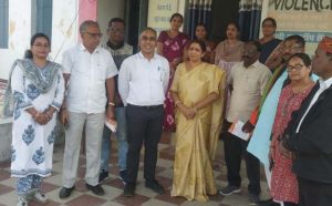  महिला आयोग की सदस्य  ने सखी वन स्टॉप सेन्टर का किया निरीक्षण