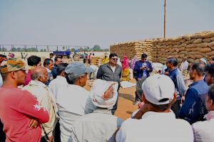 मंत्री गजेन्द्र यादव ने बिरेझर उपार्जन केन्द्र में किसानों से ली धान खरीदी की जानकारी मंत्री गजेन्द्र यादव ने बिरेझर उपार्जन केन्द्र में किसानों से ली धान खरीदी की जानकारी