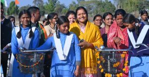 सरस्वती साइकिल योजना से बालिकाओं को मिला शिक्षा का संबल