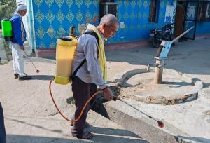 मौसमी बिमारियों की रोकथाम हेतु 19985 घरो का सर्वे किया गया मौसमी बिमारियों की रोकथाम हेतु 19985 घरो का सर्वे किया गया