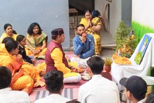 संत ज्ञानेश्वर शाला में मां सरस्वती वंदन के साथ मनाया गया पराक्रम दिवस भी