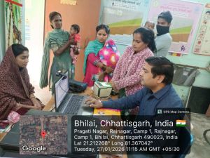 आंगनबाड़ी केन्द्रों में आधार पंजीयन शिविर शुरु आंगनबाड़ी केन्द्रों में आधार पंजीयन शिविर शुरु