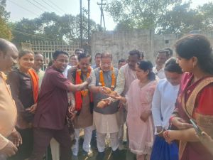 रायपुर दक्षिण विधायक सुनील सोनी ने विधायक निधि से 5 लाख रूपये में नया सामुदायिक भवन बनाने किया भूमिपूजन