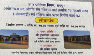 महतारी सदन, आंगनबाडी, महिला योग भवन का लोकार्पण कल