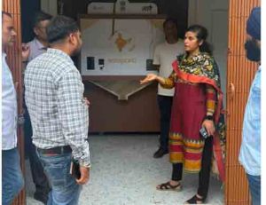 निर्माणाधीन ग्रेन एटीएम का संचालक खाद्य ने किया निरीक्षण निर्माणाधीन ग्रेन एटीएम का संचालक खाद्य ने किया निरीक्षण