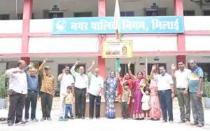 नगर निगम भिलाई ने 7 तीर्थयात्रियों को अयोध्या धाम के लिए किया रवाना नगर निगम भिलाई ने 7 तीर्थयात्रियों को अयोध्या धाम के लिए किया रवाना