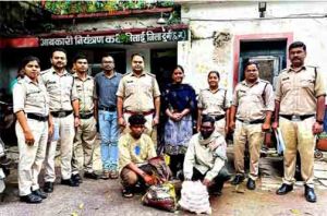  अवैध मदिरा के विरूद्ध आबकारी विभाग की कार्यवाही
