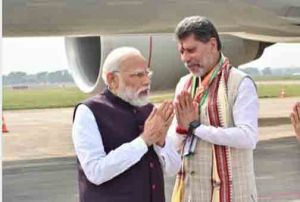  ​प्रधानमंत्री नरेन्द्र मोदी को जन्मदिन पर भाजपा प्रदेश अध्यक्ष किरण देव ने दी बधाई