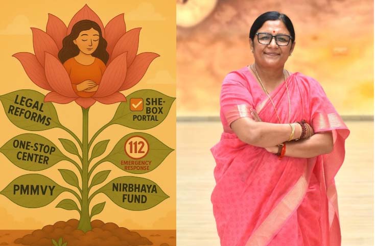 चुप्पी से सुरक्षा तक: मोदी सरकार के शासन में कानूनी सुधारों ने महिला सुरक्षा को नया रूप दिया चुप्पी से सुरक्षा तक: मोदी सरकार के शासन में कानूनी सुधारों ने महिला सुरक्षा को नया रूप दिया