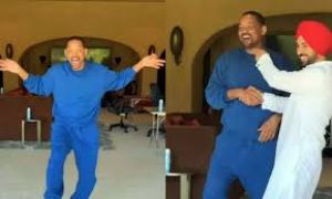  विल स्मिथ से मिले दिलजीत दोसांझ, हॉलीवुड अभिनेता को सिखाया भांगड़ा