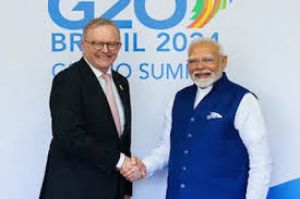 भारत और ऑस्ट्रेलिया ने नवीकरणीय ऊर्जा साझेदारी शुरू की भारत और ऑस्ट्रेलिया ने नवीकरणीय ऊर्जा साझेदारी शुरू की