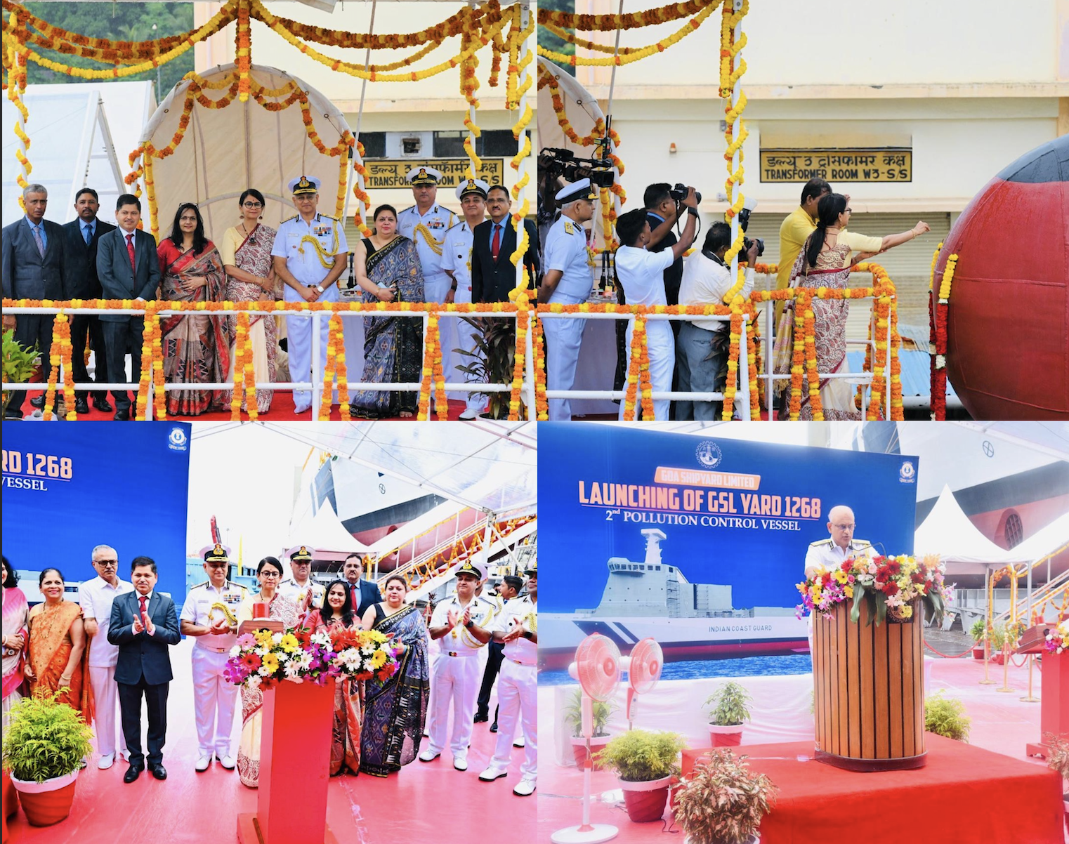 गोवा शिपयार्ड में निर्मित आईसीजी का स्वदेशी प्रदूषण नियंत्रण पोत ‘समुद्र प्रचेत’ लॉन्च गोवा शिपयार्ड में निर्मित आईसीजी का स्वदेशी प्रदूषण नियंत्रण पोत ‘समुद्र प्रचेत’ लॉन्च