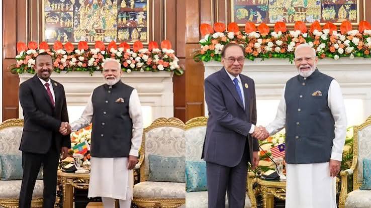 मोदी ने यूएई, मलेशिया, वियतनाम और इथियोपिया के नेताओं के साथ द्विपक्षीय वार्ता की मोदी ने यूएई, मलेशिया, वियतनाम और इथियोपिया के नेताओं के साथ द्विपक्षीय वार्ता की