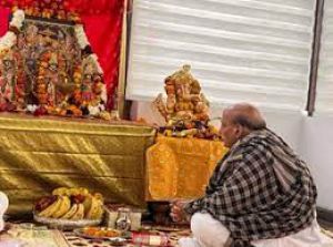 प्रधानमंत्री मोदी ने एक नये युग का सूत्रपात किया, भगवान राम का उन्हें आशीर्वाद : राजनाथ सिंह