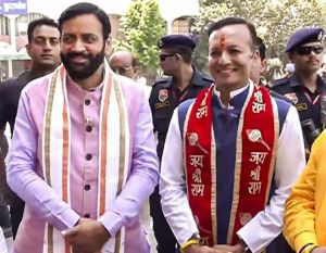 भाजपा उम्मीदवार नवीन जिंदल ने कुरूक्षेत्र सीट से नामांकन पत्र दाखिल किया