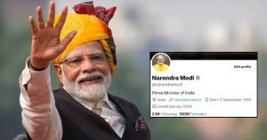 'एक्स' पर पीएम मोदी के 100 मिलियन फॉलोअर्स पूरे, पूरे विश्व में सबसे ज्यादा फॉलो किए जाने वाले नेता बने 'एक्स' पर पीएम मोदी के 100 मिलियन फॉलोअर्स पूरे, पूरे विश्व में सबसे ज्यादा फॉलो किए जाने वाले नेता बने