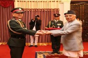  थल सेना अध्यक्ष उपेंद्र द्विवेदी ने नेपाल के प्रधानमंत्री के.पी. ओली से मुलाकात की