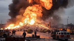  पटाखा कारखाने में विस्फोट से छह कर्मियों की मौत