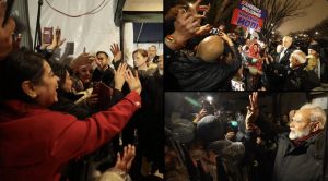 अमेरिका में &lsquo;मोदी-मोदी&rsquo; की गूंज, ब्लेयर हाउस पहुंचने पर भारतीय समुदाय ने गर्मजोशी से किया स्वागत