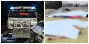 ट्रक-एसयूवी की टक्कर में सात की मौत