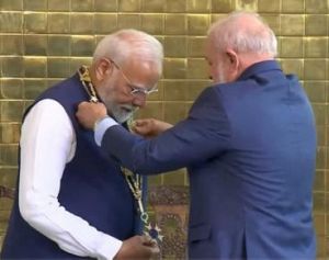ब्राजील ने प्रधानमंत्री मोदी को प्रदान किया अपना सर्वोच्च सम्मान ब्राजील ने प्रधानमंत्री मोदी को प्रदान किया अपना सर्वोच्च सम्मान