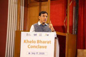  केंद्र सरकार खेलों के विकास के लिए संकल्पित, खेलो भारत कॉन्क्लेव में बोले मनसुख मांडविया