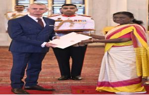  राष्ट्रपति द्रौपदी मुर्मु ने चार देशों के राजदूतों से स्वीकार किए परिचय पत्र