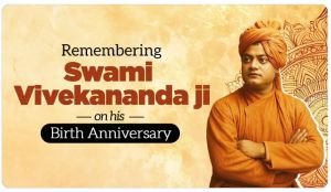  स्वामी विवेकानंद की जयंती पर प्रधानमंत्री मोदी ने दी श्रद्धांजलि