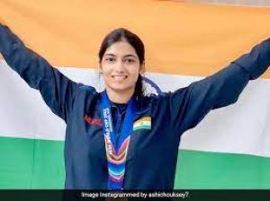 भारतीय निशानेबाज आशी चौकसे पोलिश ग्रां प्री में दूसरे स्थान पर रहीं