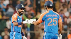 पंड्या और दुबे के अर्धशतक, भारत ने इंग्लैंड को 15 रन से हराकर 3-1 की विजयी बढ़त बनाई